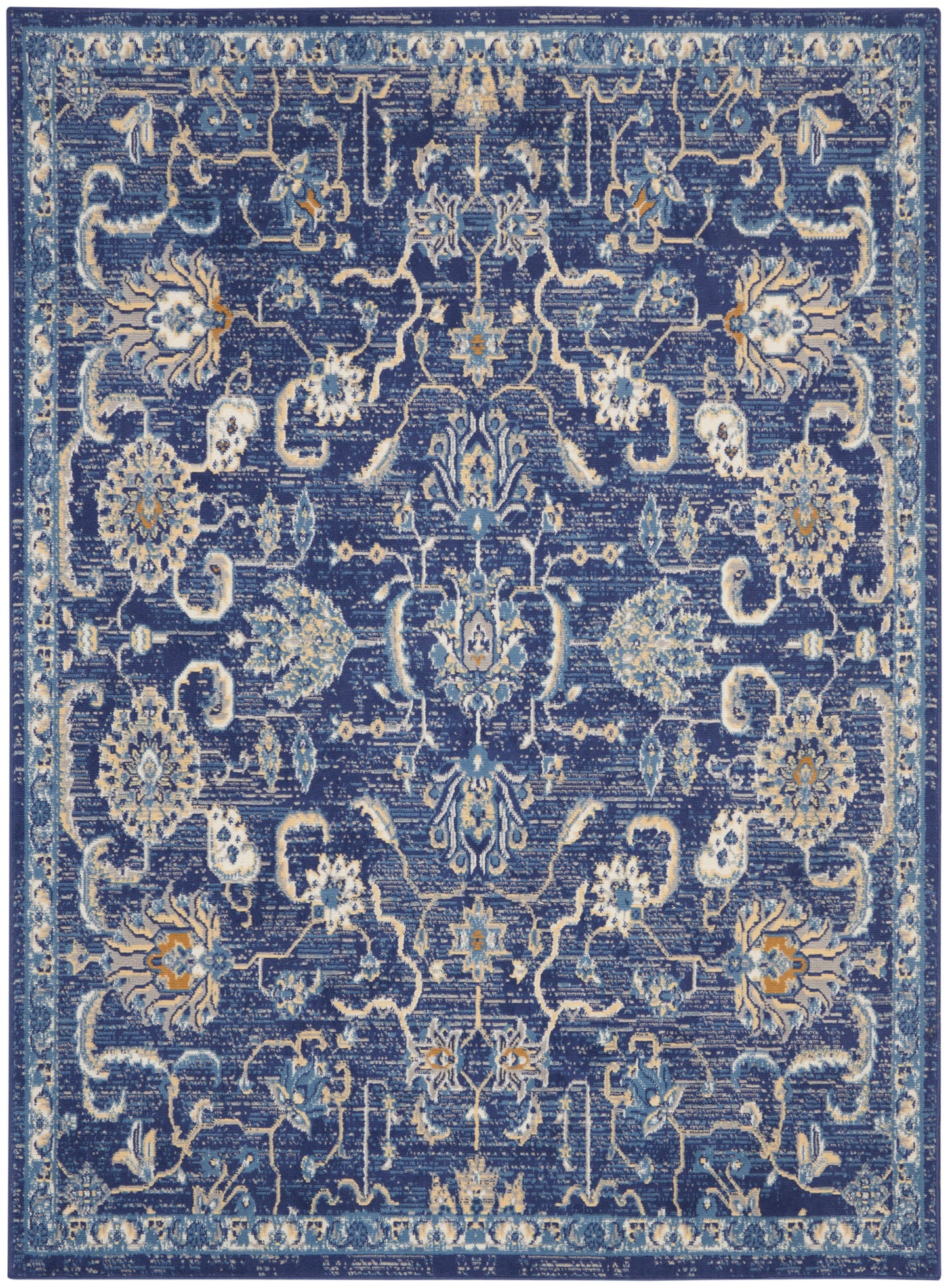 Nourison Home Grafix GRF24 Navy Transitional Power-loomed Rug