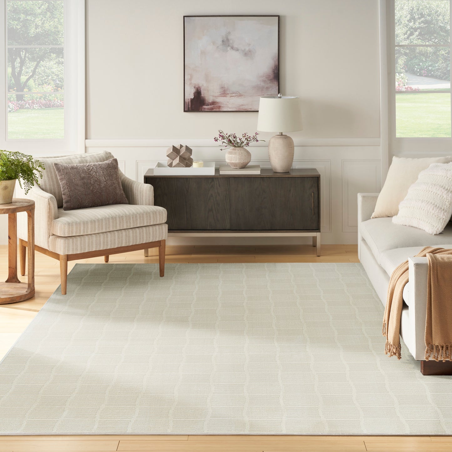 Nourison Home Eco Cycle Ivory Contemporary