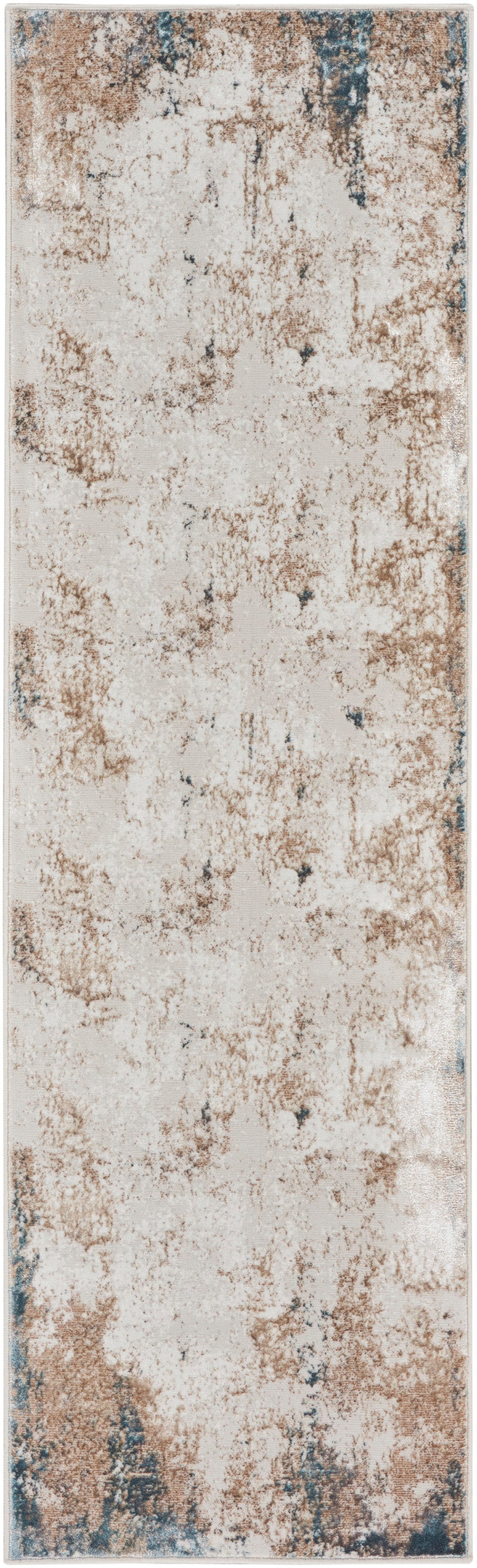 Nourison Home Glitz GLZ06 Taupe Multicolor Contemporary Power-loomed Rug
