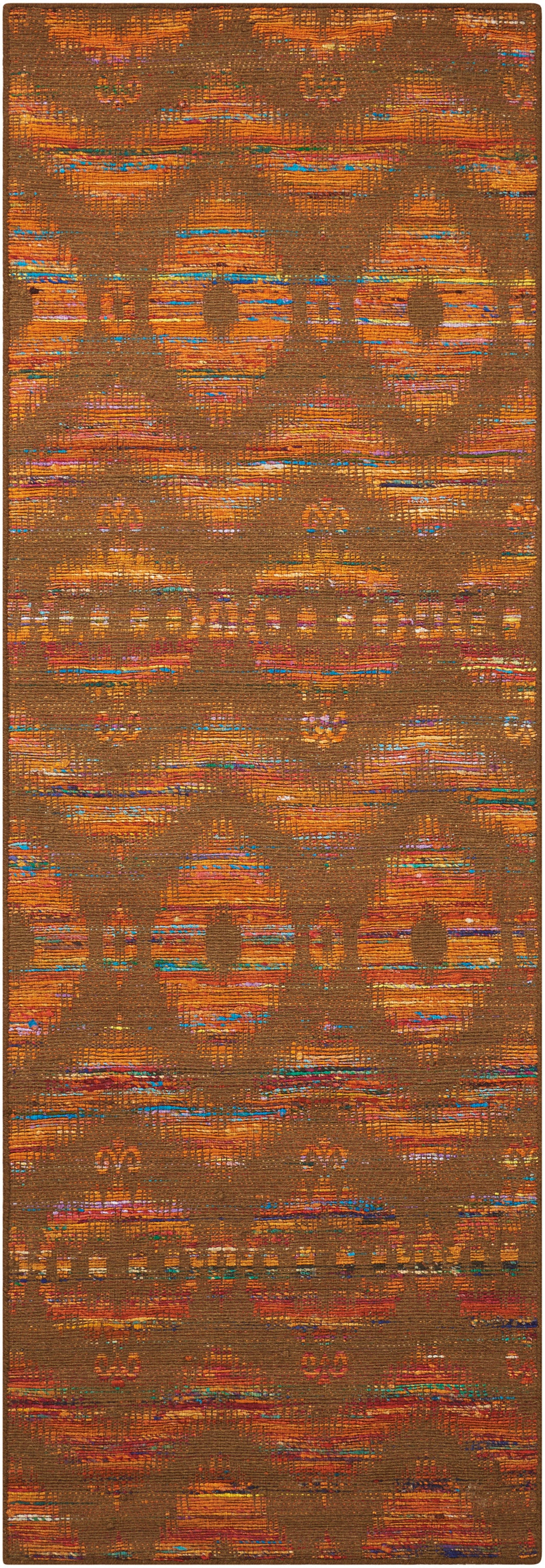 Nourison Home Spectrum SPE01 Flame Chocolate Transitional Loomed Rug