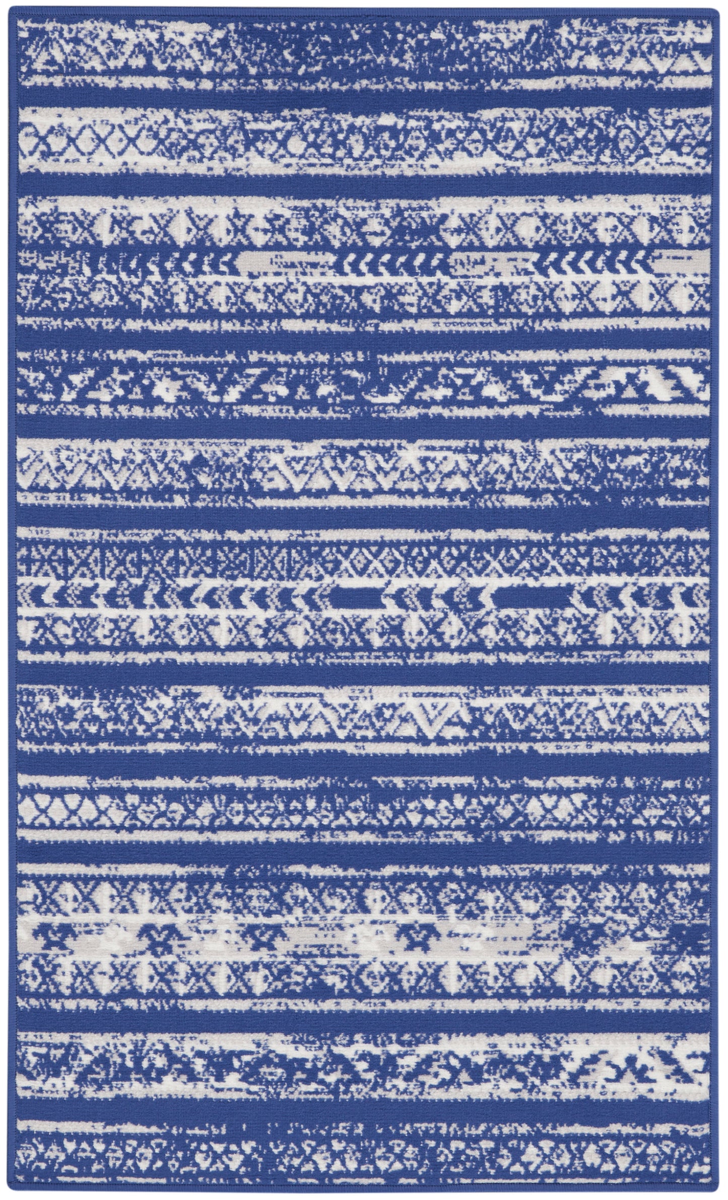 Nourison Home Whimsicle WHS16 Navy Ivory Transitional Power-loomed Rug