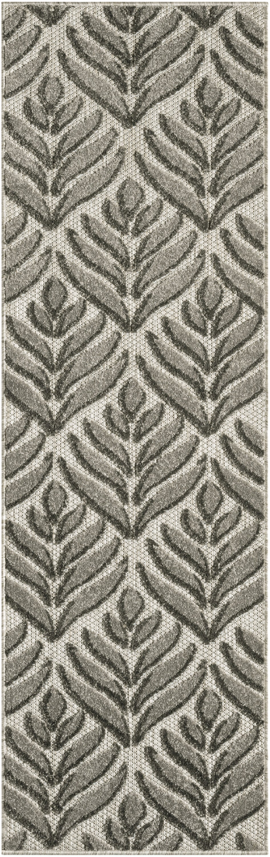 Nourison Home Aloha ALH35 Charcoal Contemporary Power-loomed Rugs
