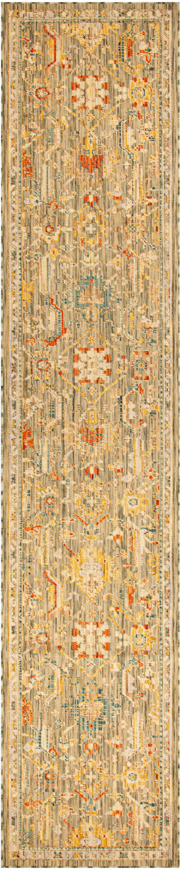 Nourison Home Antique Bloom ANB02 Sage Multicolor Traditional Machine Woven Rug