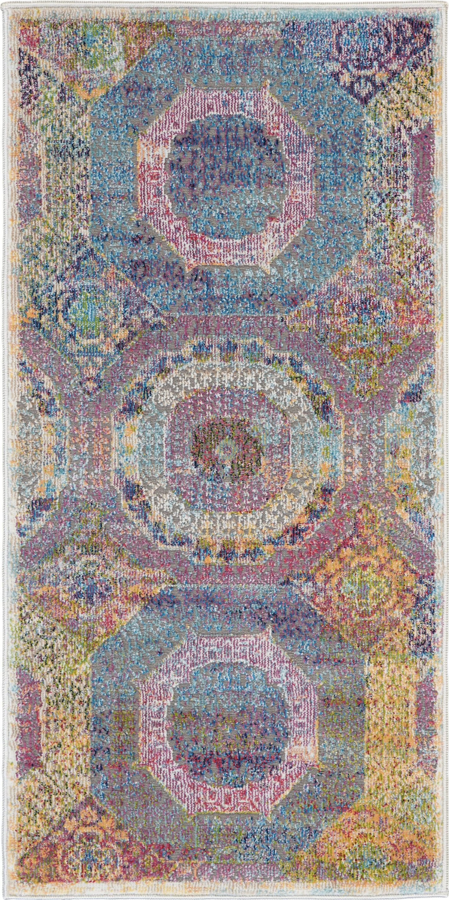 Nourison Home Ankara Global ANR05 Multicolor Transitional Power-loomed Rug