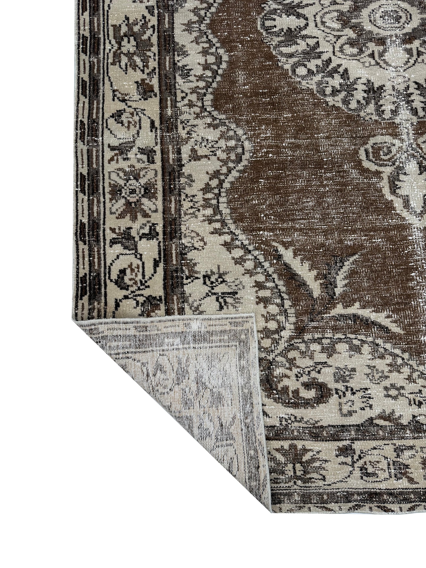 Artisan Angelina Beige Vintage Knotted Rug