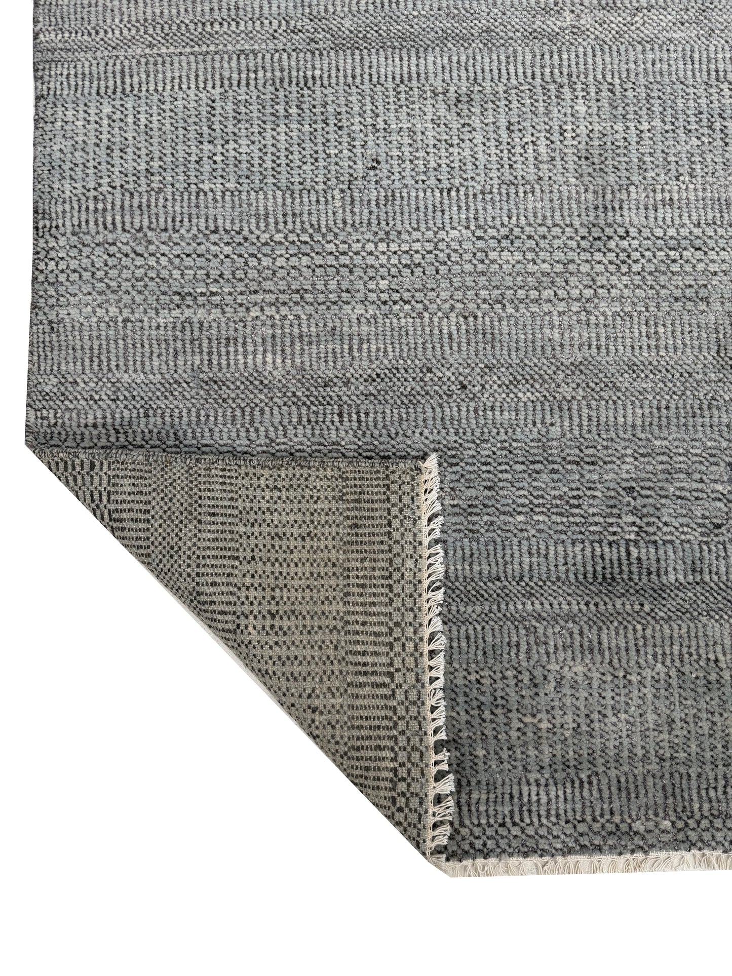 Artisan Samara Charcoal Beige Transitional Knotted Rug