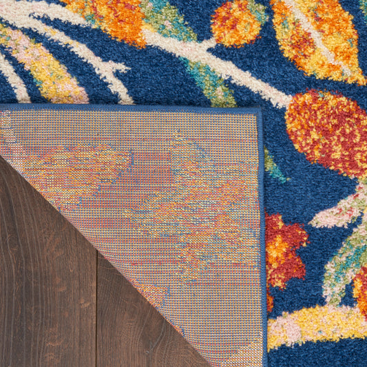 Nourison Home Allur Navy Multicolor Contemporary