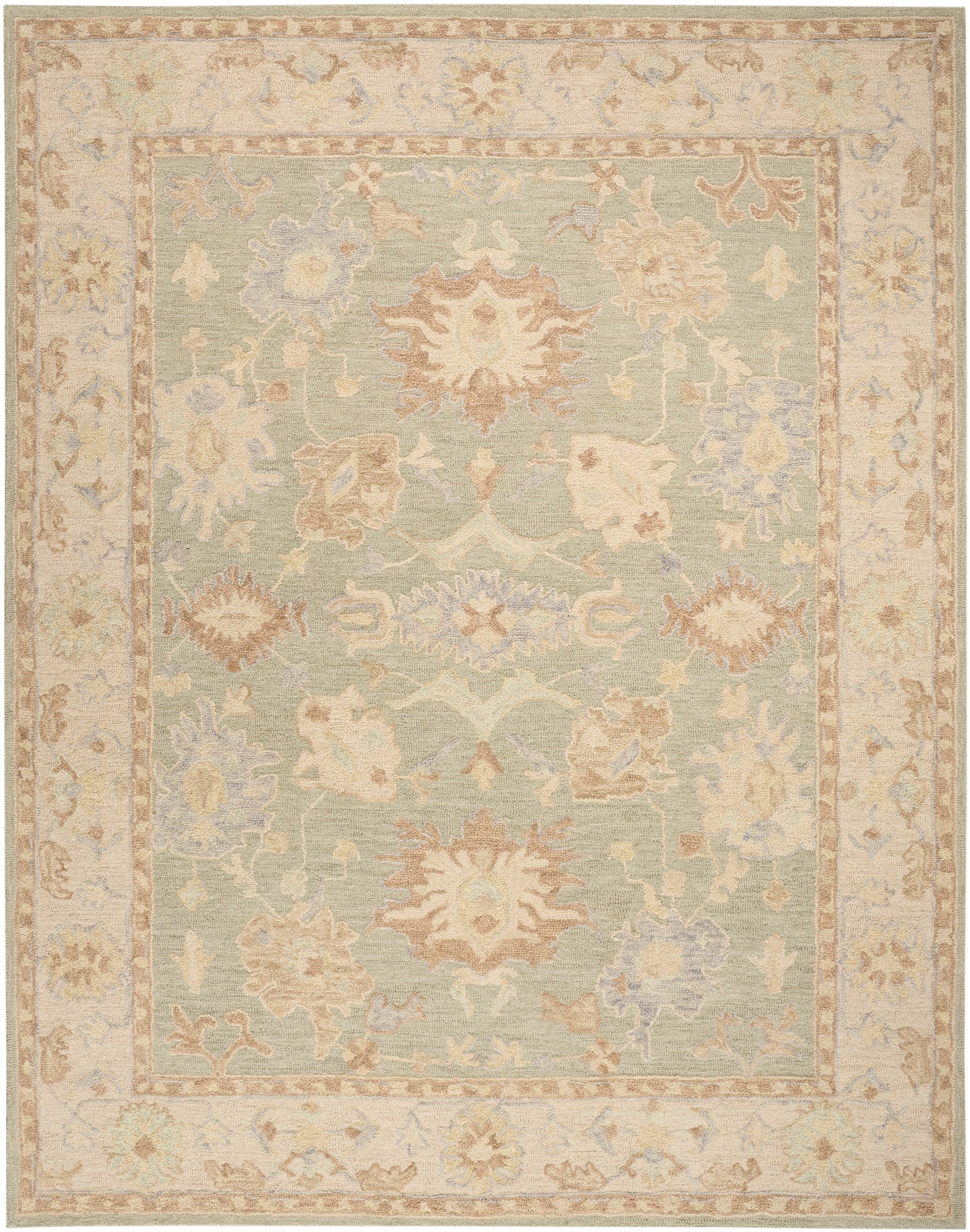 Nourison Home Maison MSO05 Sage Ivory Traditional Hand Tufted Rug