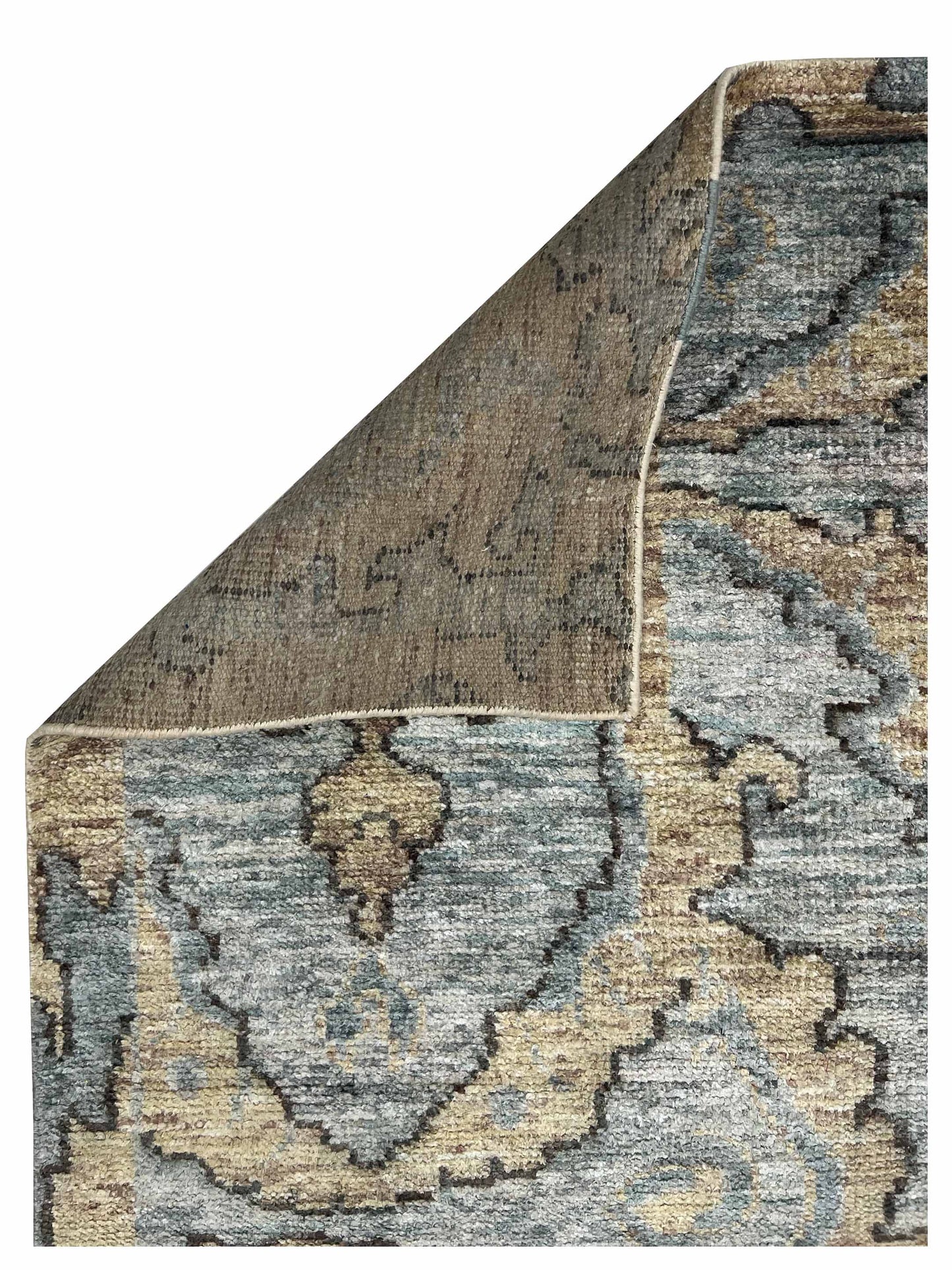 Artisan Modern Oushak Gold Knotted Rug