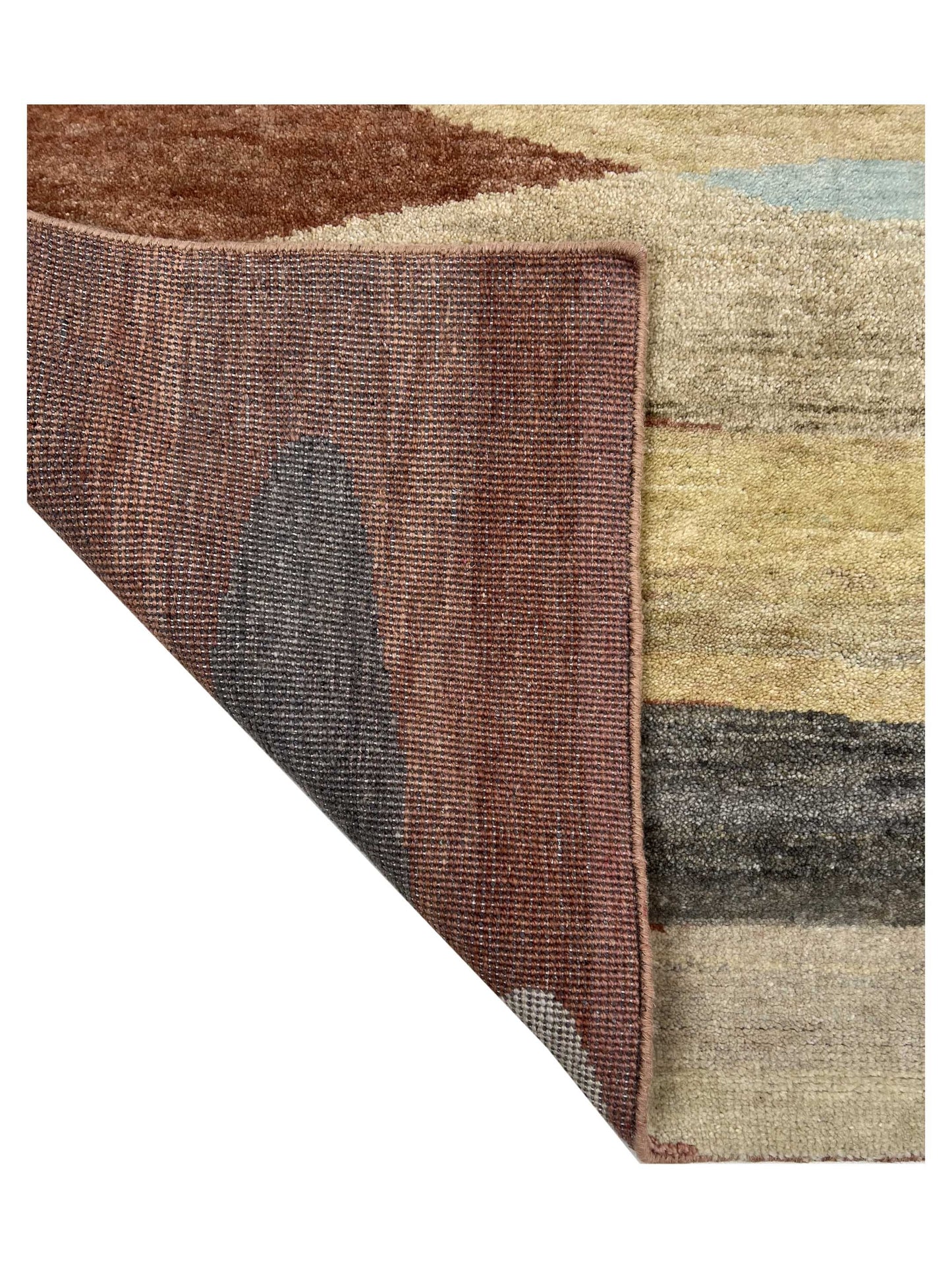 Artisan Flair Rust Multi Knotted Rug
