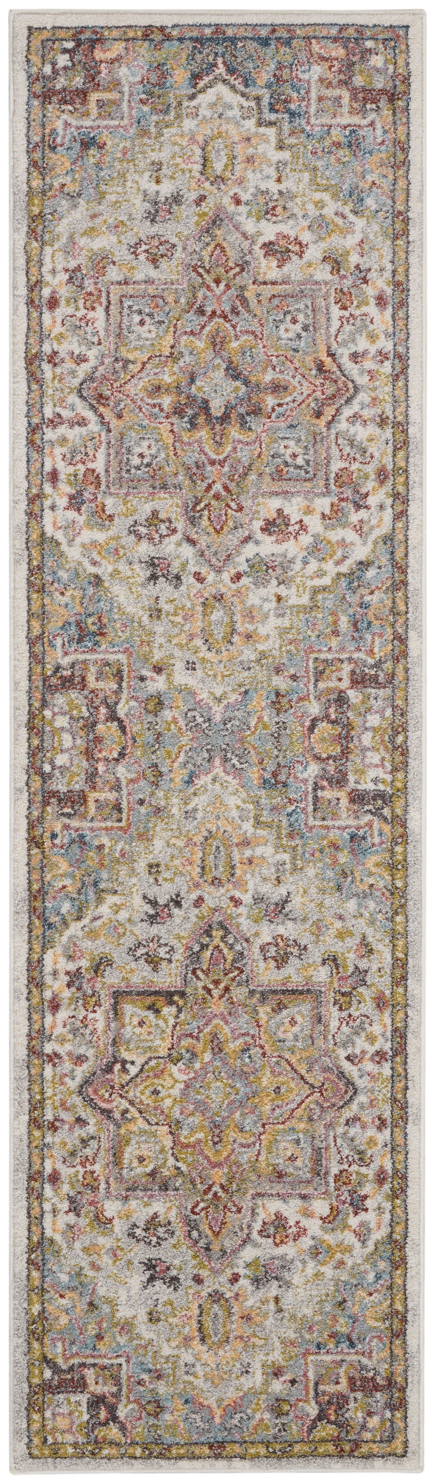 Nourison Home Soraya SOR04 Ivory Multi Traditional Power-loomed Rug