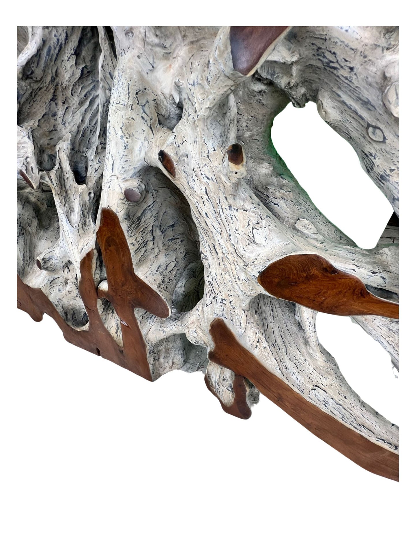 Eclectic Home Console Table Sukabumi Teak Root Silverpointe Table Furniture