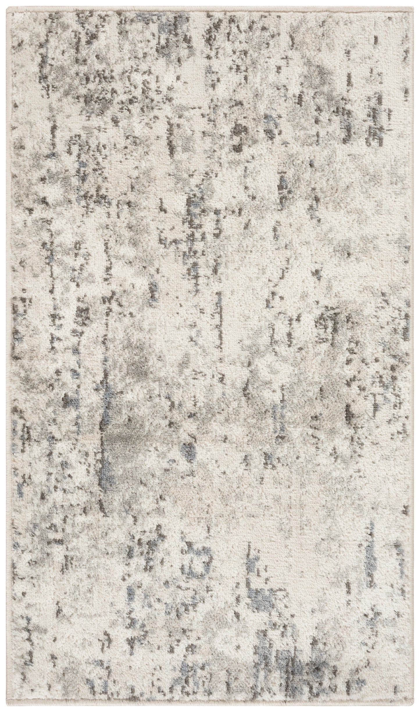 Nourison Home Quarry QUA01 Ivory Blue Grey Contemporary Power-loomed Rugs