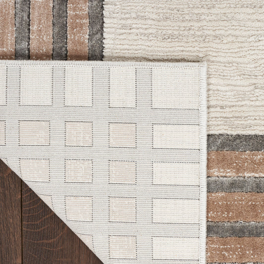 Nourison Home Desire Ivory Silver Contemporary