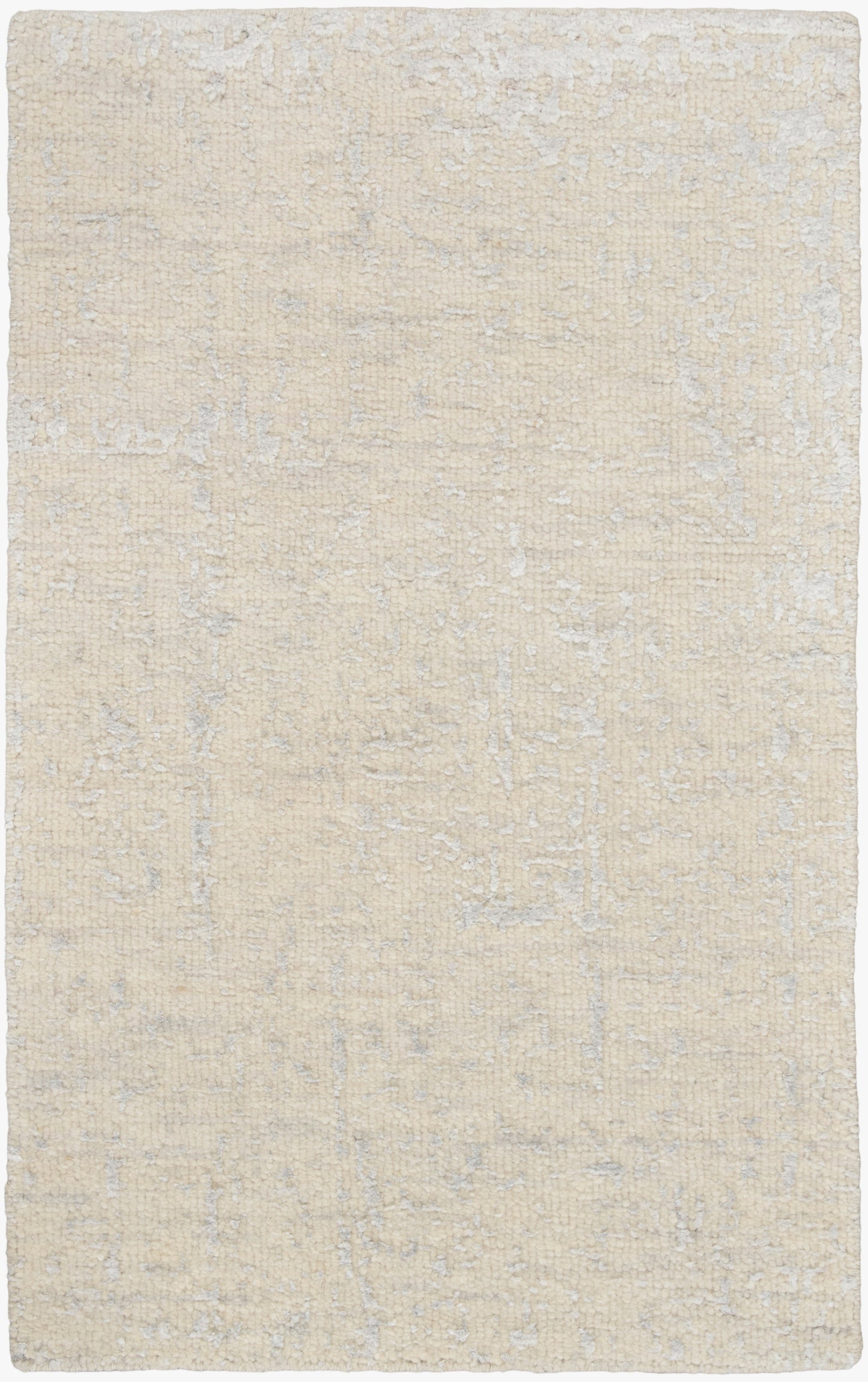 Nourison Home Luna LUN01 Ivory Silver Blue Contemporary Hand Knotted Rug