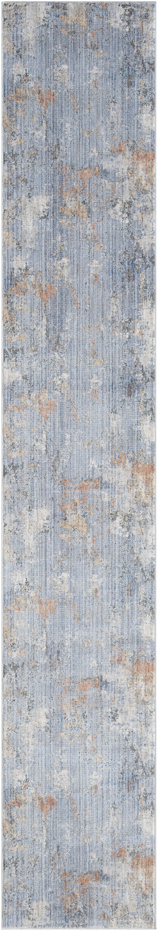 Nourison Home Abstract Hues ABH01 Grey Blue Contemporary Power-loomed Rug