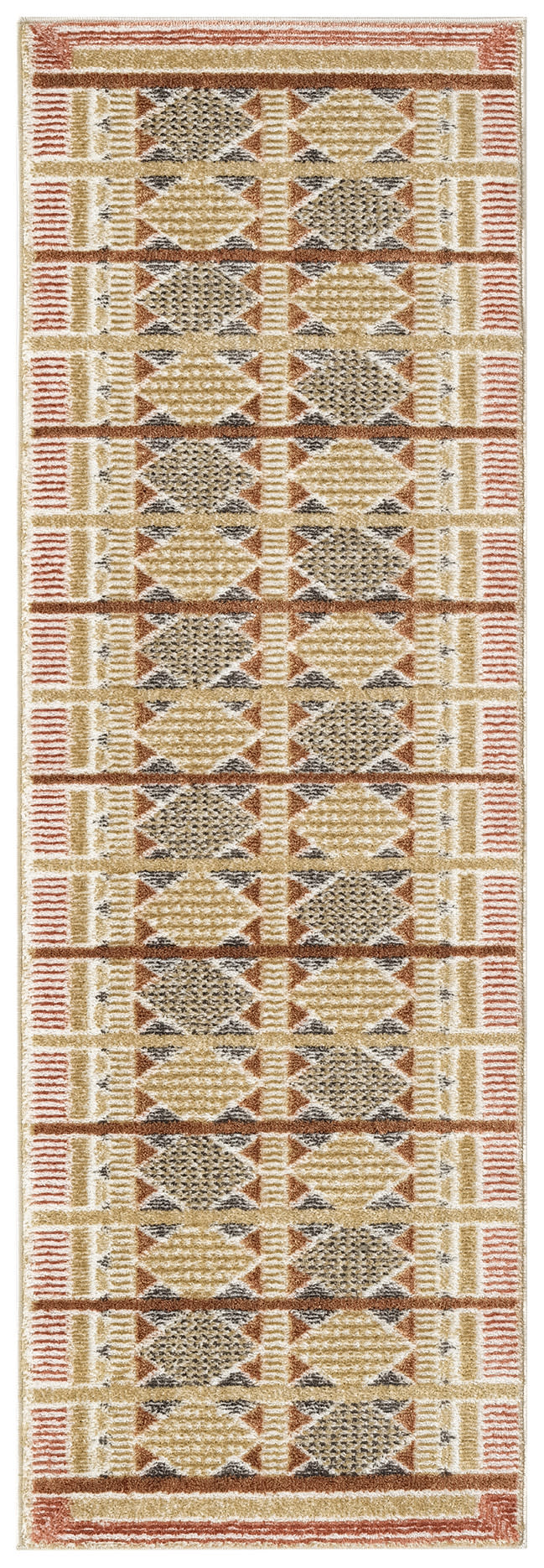 Nourison Home Nordic NRC06 Rust Multicolor Contemporary Power-loomed Rug