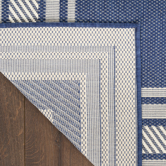 Nourison Home Horizon Indoor/Outdoor Navy Contemporary