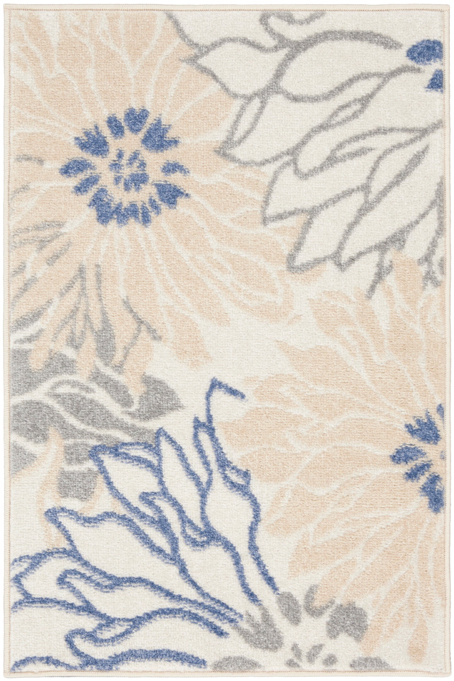 Nourison Home Passion PSN17 Ivory Grey Blue Contemporary Power-loomed Rugs