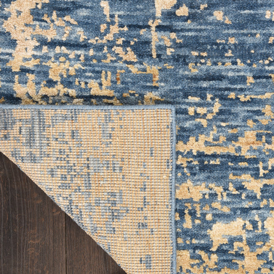 Nourison Home Luna Dark Blue Mocha Contemporary