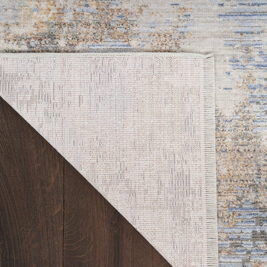 Nourison Home Abstract Hues Grey Blue Contemporary