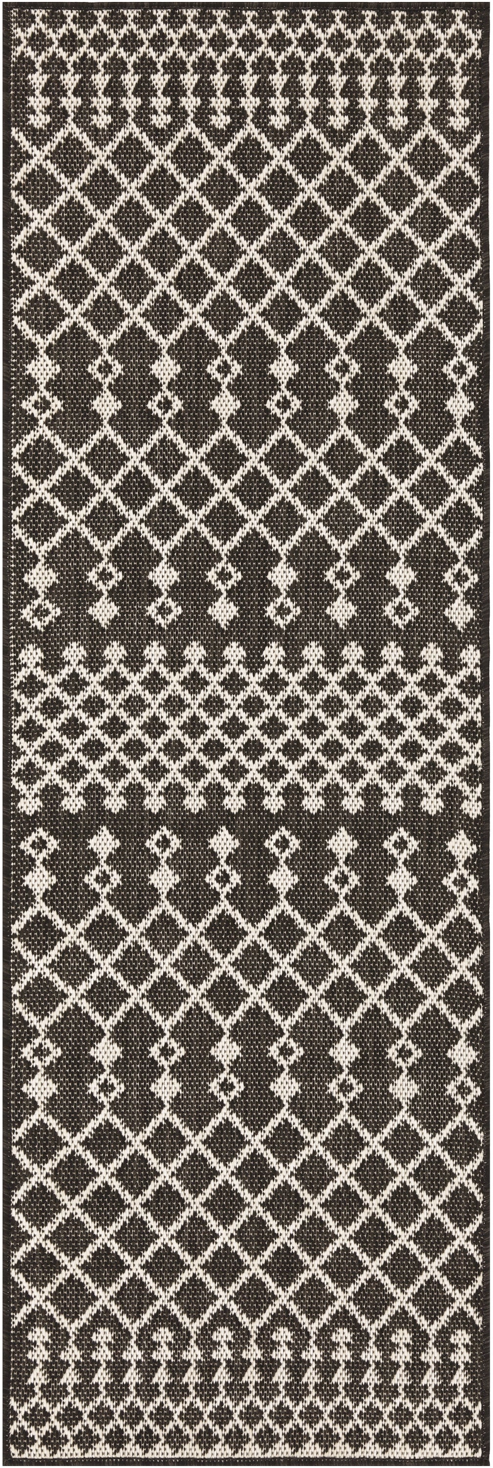 Nourison Home Positano POS02 Black Contemporary Power-loomed Rug
