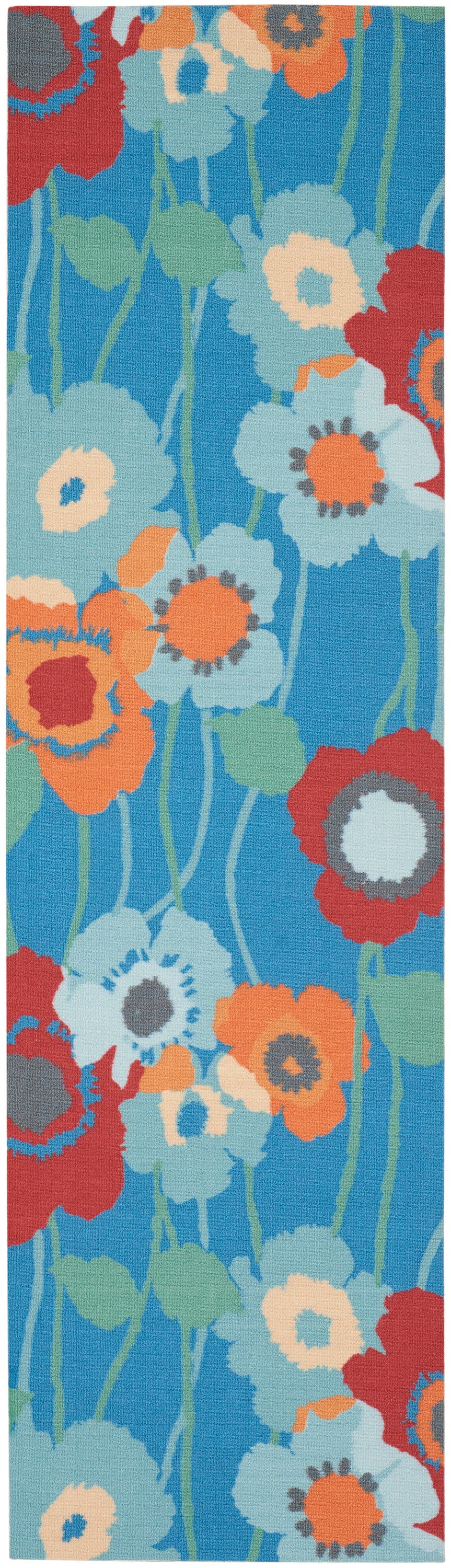 Waverly Sun N Shade SND27 Bluebell Contemporary Power-Loomed Rug