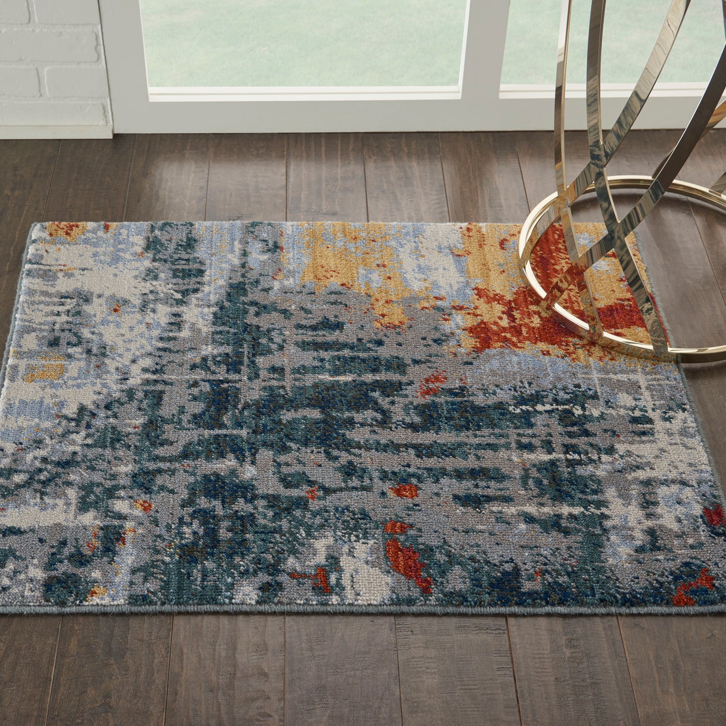 Nourison Home Artworks Slate Brick Contemporary