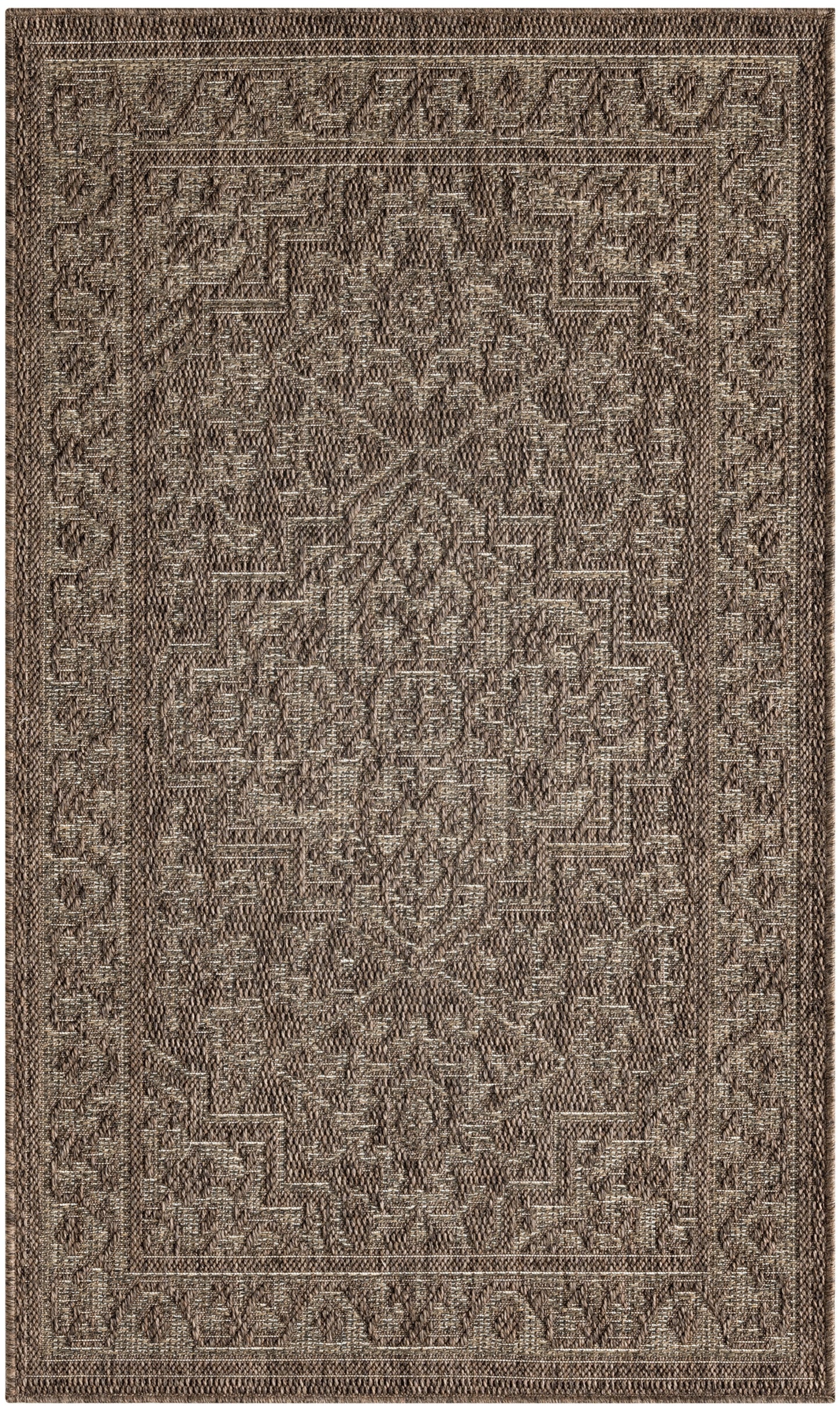 Nourison Home Tulum TLM05 Brown Contemporary Loom-woven Rug