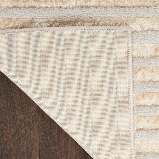 Nourison Home Splash Beige Silver Contemporary