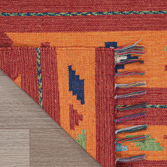 Nourison Home Baja Orange Red Transitional