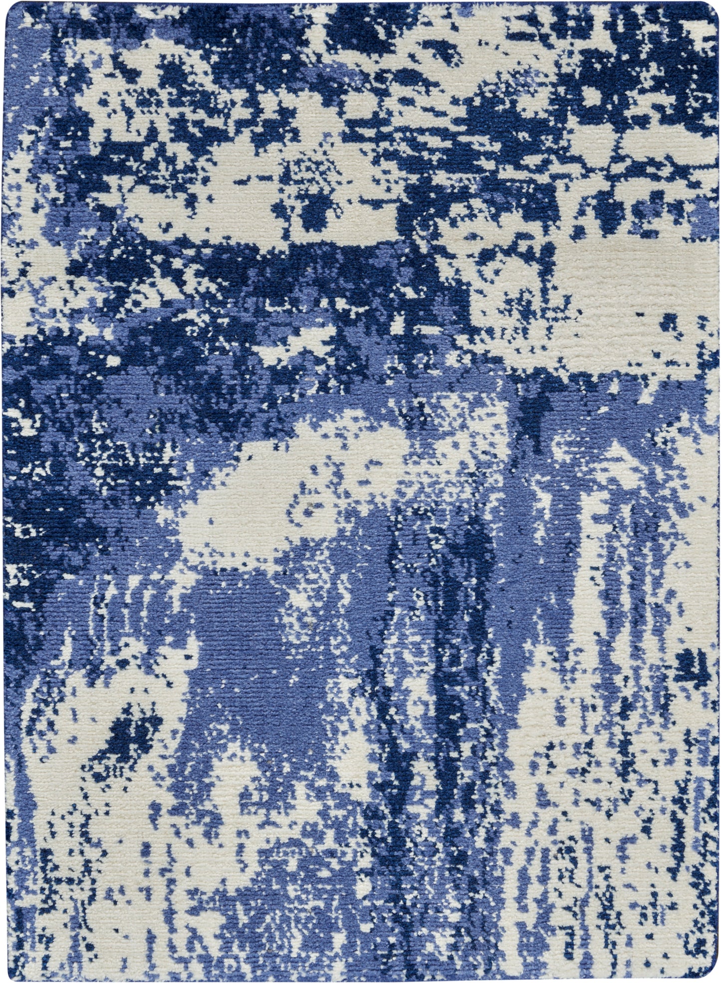 Nourison Home Twilight TWI24 Blue Ivory Contemporary Power-loomed Rug