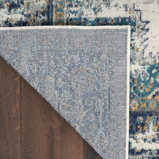Nourison Home Passion Ivory Grey Blue Transitional
