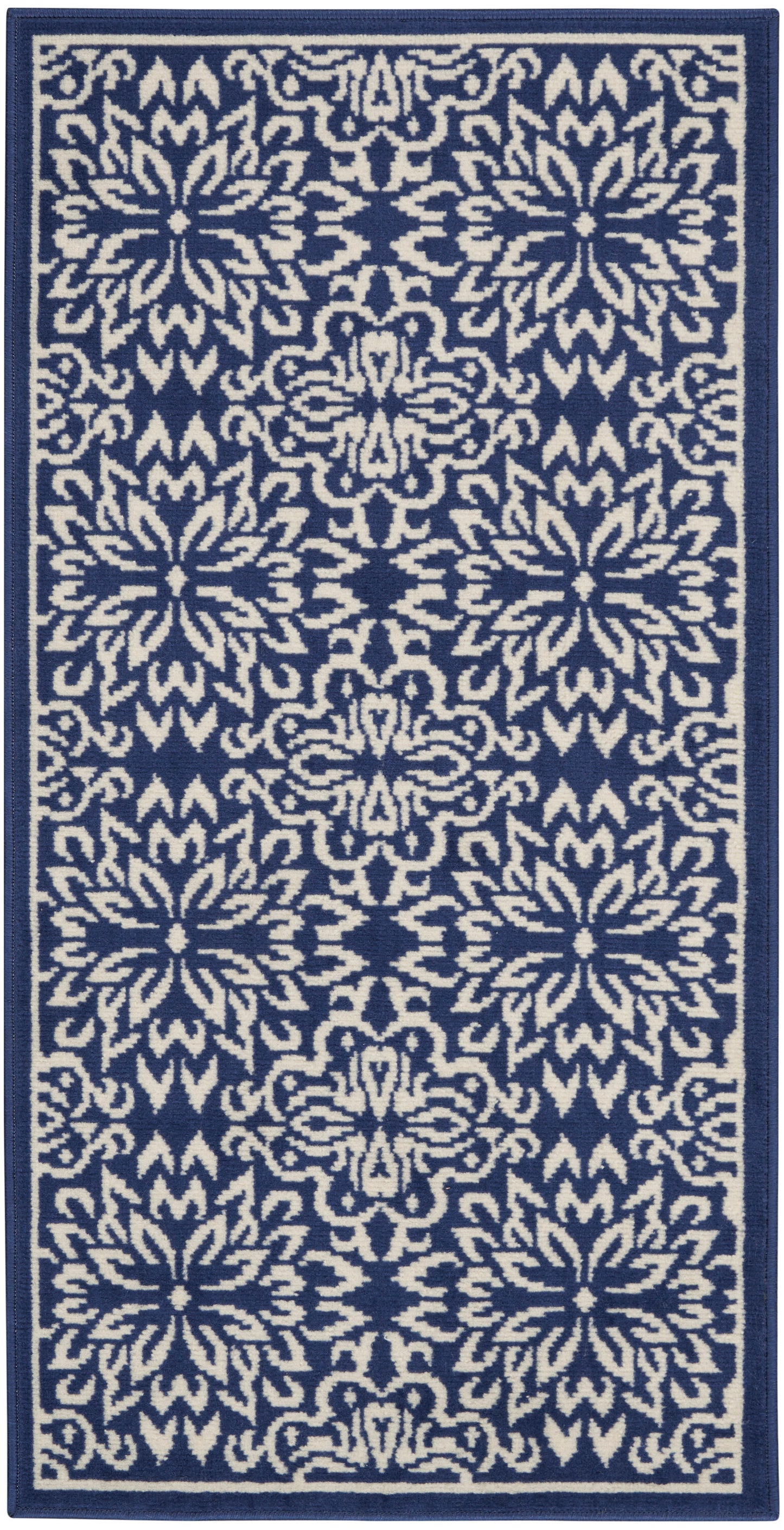 Nourison Home Jubilant JUB06 Navy Ivory Transitional Power-loomed Rug
