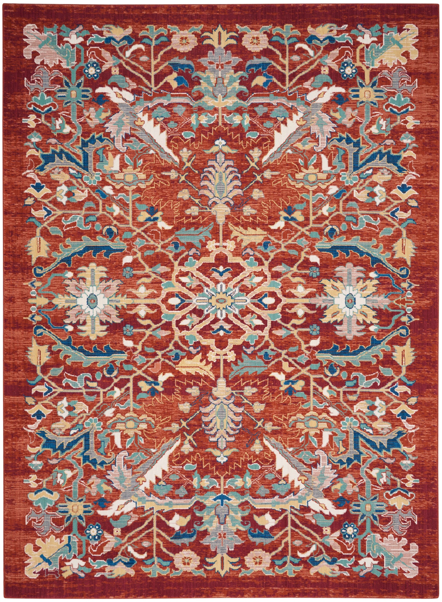 Nourison Home Parisa PSA02 Brick Traditional Loom-woven Rug