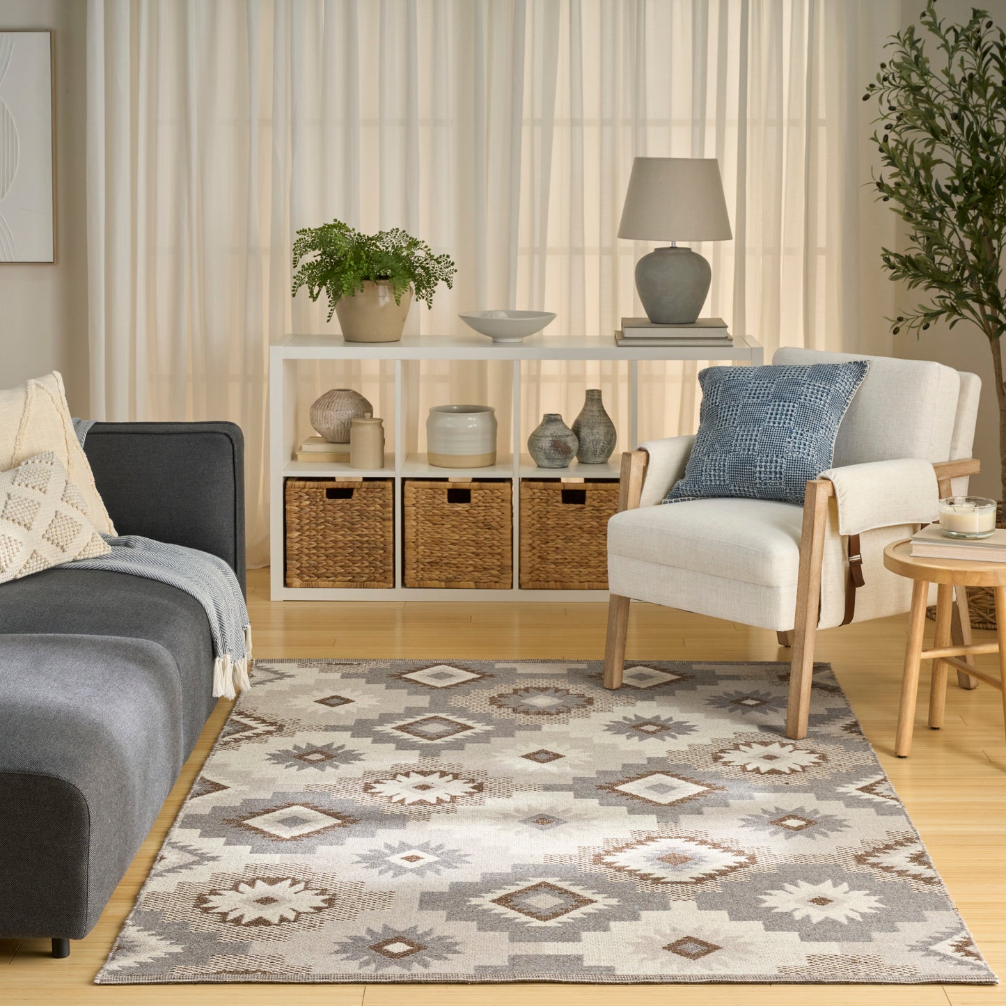 Nourison Home Copenhagen Ivory Beige Contemporary
