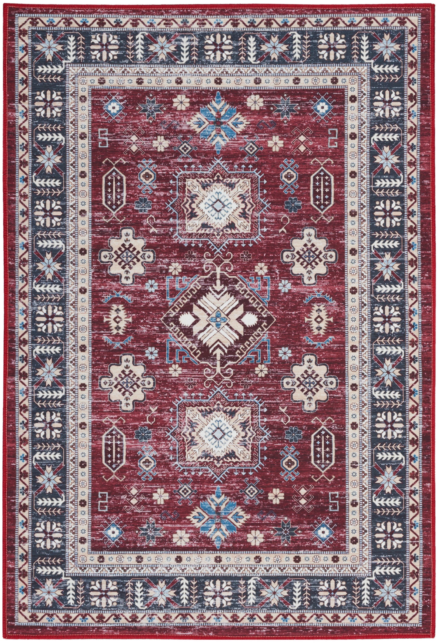 Nourison Home Fulton FUL03 Red Traditional Power-loomed Rug