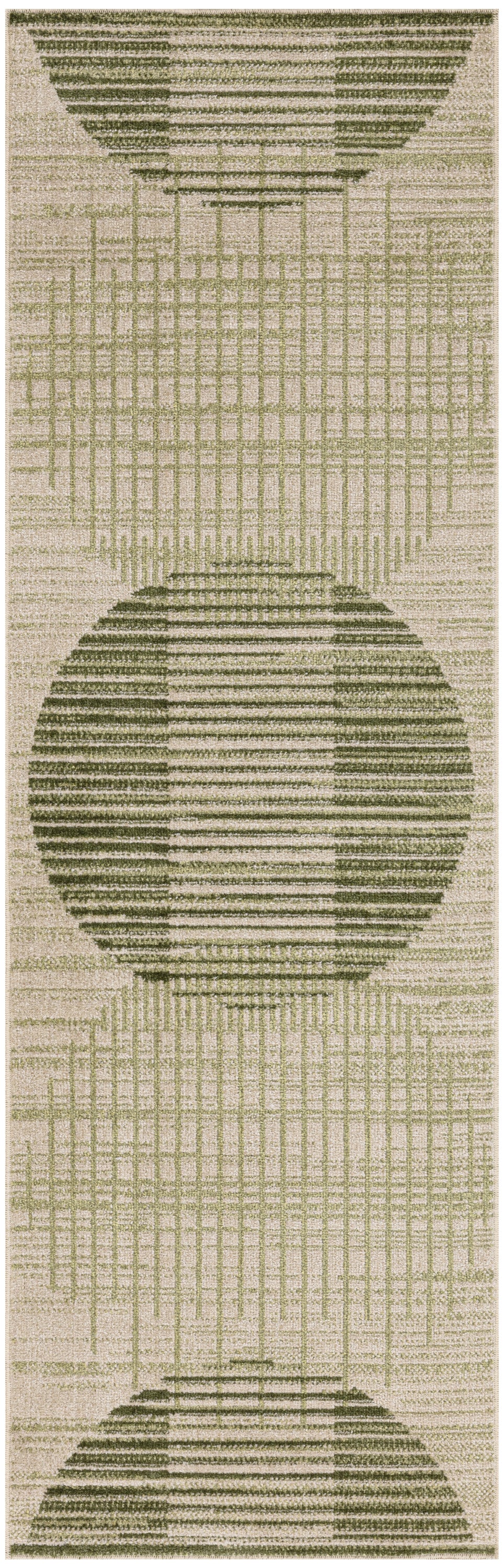 Nourison Home Astra Machine Washable ASW03 Ivory Olive Contemporary Power-loomed Rug