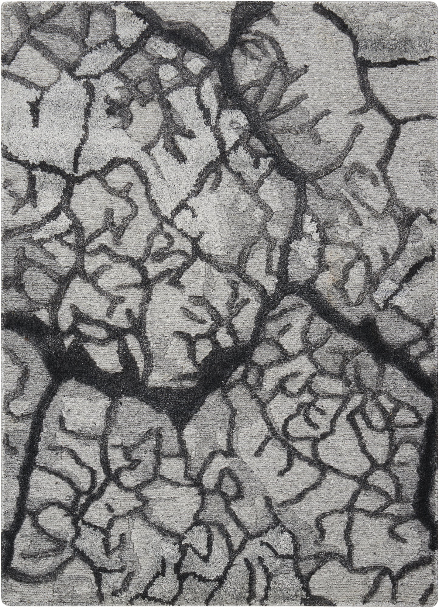 Nourison Home Divine DIV01 Charcoal Contemporary Hand Knotted Rug