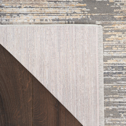 Nourison Home Abstract Hues Grey Gold Contemporary