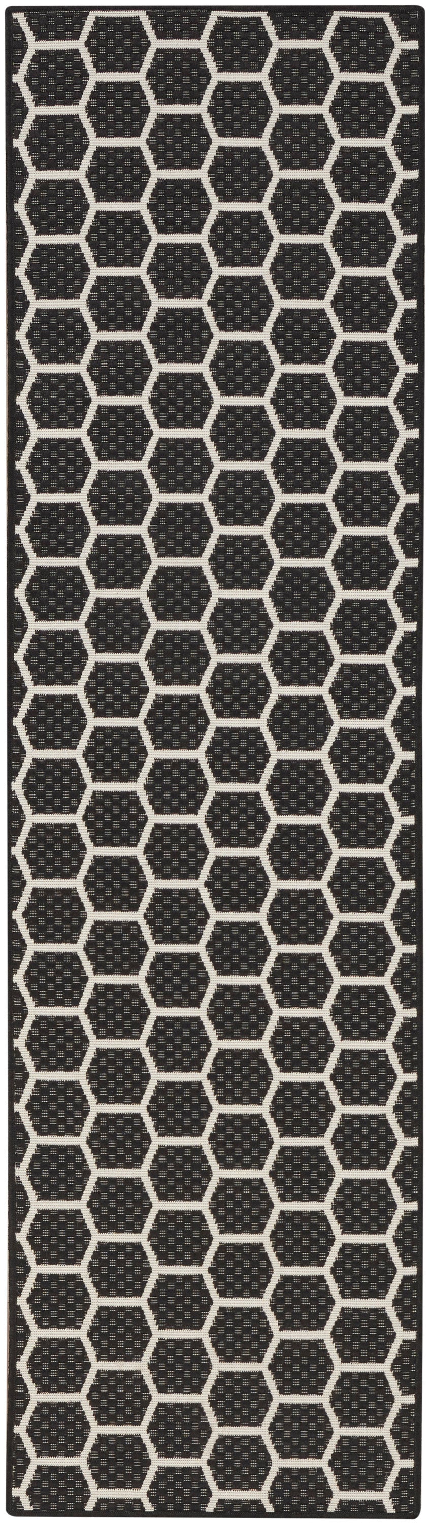 Nourison Home Twist Reversible TWS01 Black Contemporary Loom-woven Rug