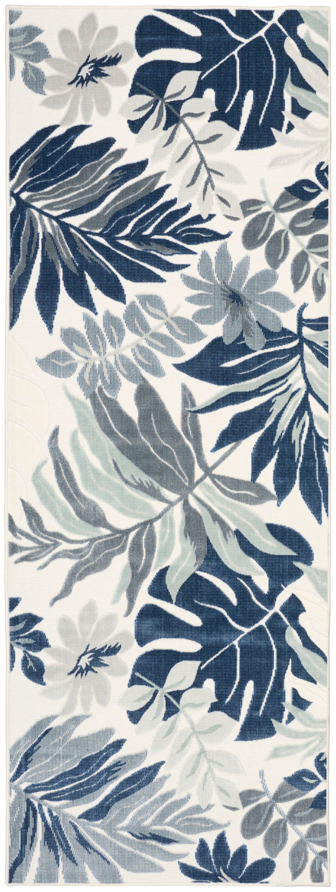 Nourison Home Suncoast SNC02 Blue Contemporary Machine Woven Rug