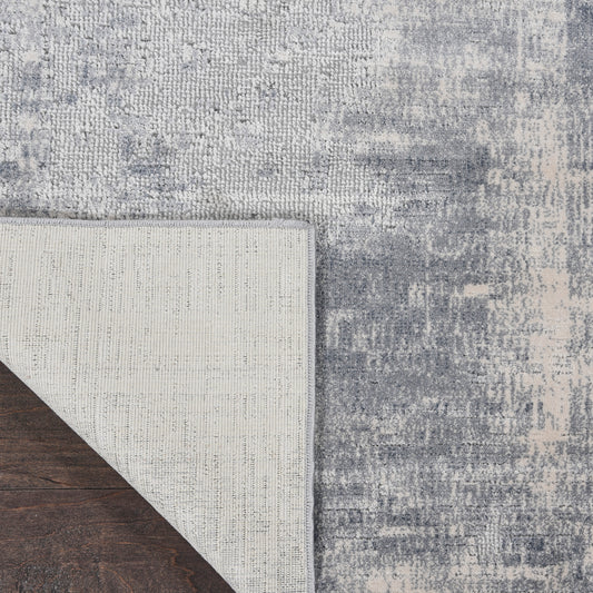 Nourison Home Rustic Textures Blue Ivory Contemporary