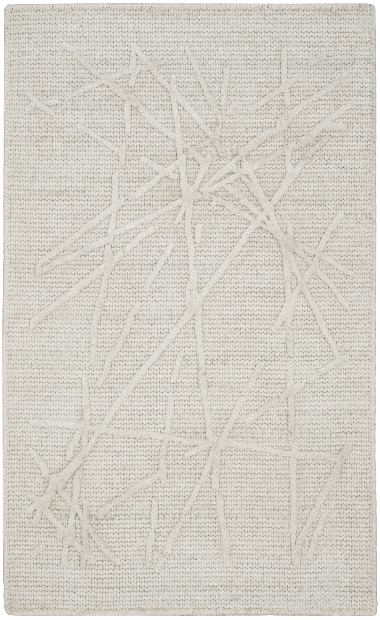 Calvin Klein CK044 Wander WND01 Ivory Grey Contemporary Hand Woven Rug