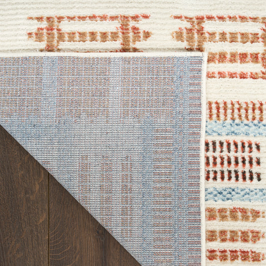 Nourison Home Nordic Ivory Rust Contemporary