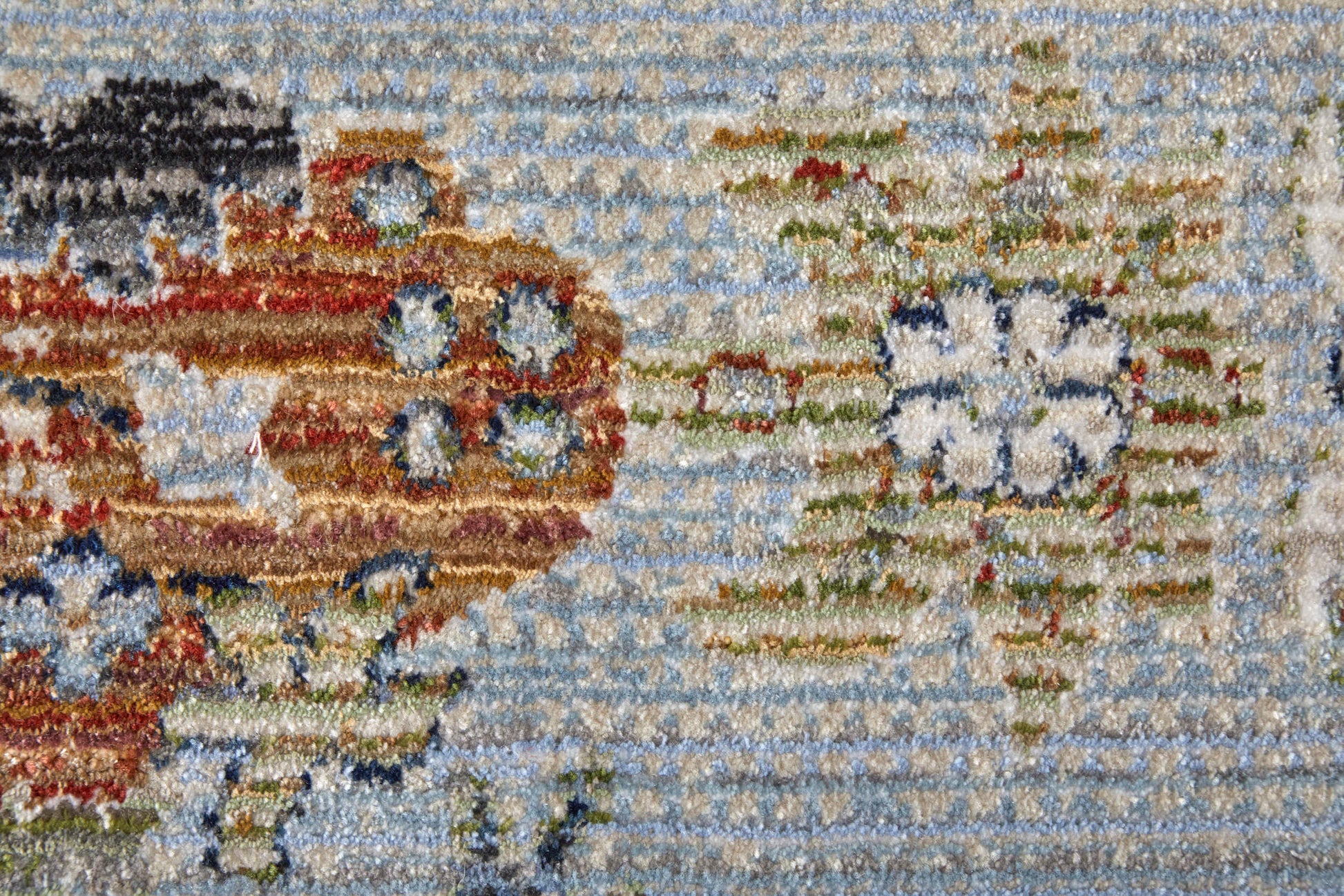 Feizy Melrose 39P4F Blue Traditional/Classic Machinemade Rug