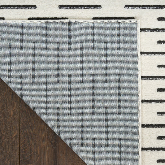 Nourison Home Nordic Ivory Black Contemporary