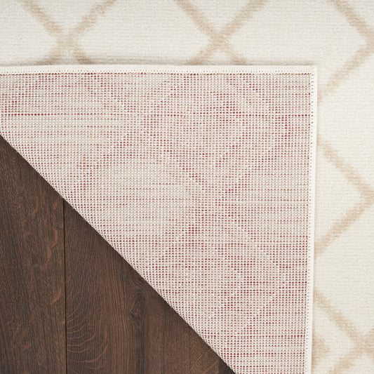 Nourison Home Grafix Ivory Beige Transitional