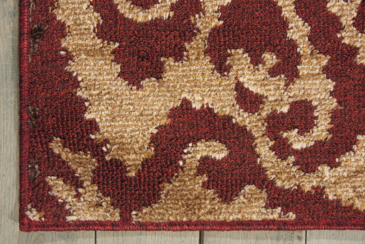 Nourison Home Kindred Ivory Red