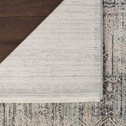 Nourison Home Lynx Ivory Blue Transitional
